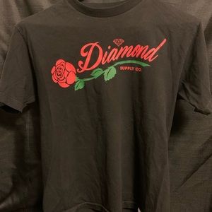 Diamond Supply Co Rose T shirt